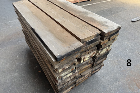 Aanbieding per pallet. Oud houten planken uit de havens!